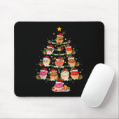 Cupcake Christmas Tree Lights Funny Fast Food Cupc マウスパッド (マウス)