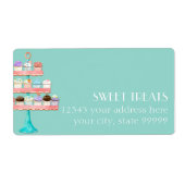 Cupcake Dessert Baking Bakery Business Package ラベル (正面)