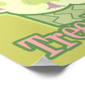 Cupcake Eating Tree Hugger ポスター (角)