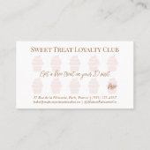 Cupcake Pastry Chef Baking Utensils Bakery Logo ロイヤリティカード (裏面)