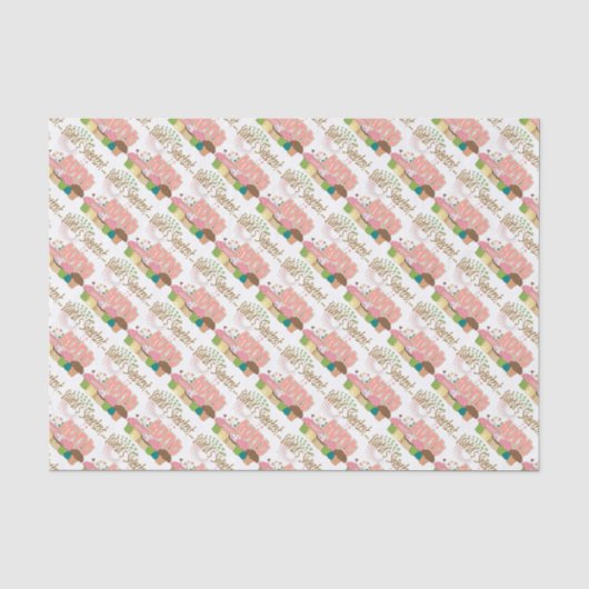 Cupcake Pattern世界で最も甘い叔母さん 薄葉紙 (正面)