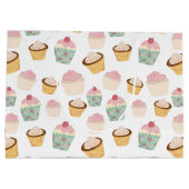 Cupcake Pattern ラージペーパーバッグ (裏面)