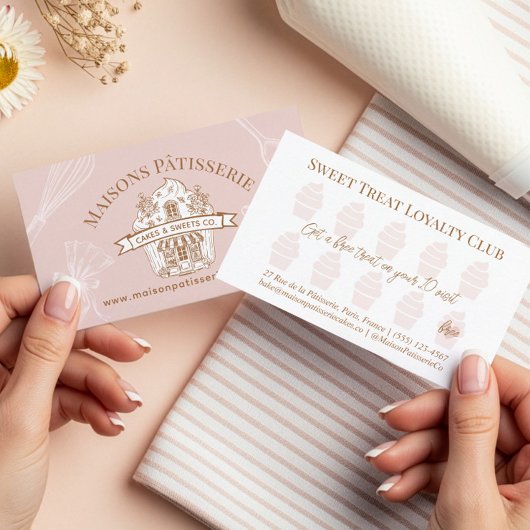 Cupcake Shop Pastry Chef Baking Utensils Bakery ロイヤリティカード