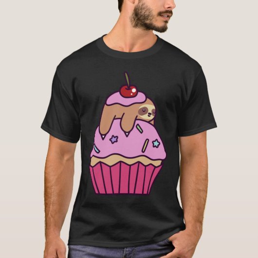 Cupcake Sloth Tシャツ (正面)