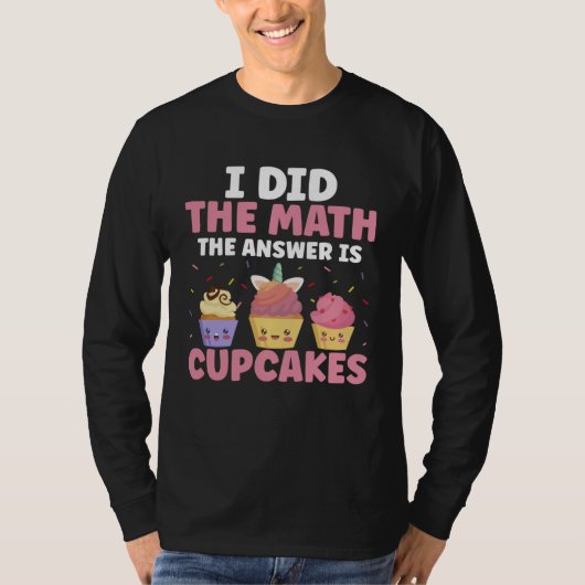 Cupcake  Sprinkles Food for A Cupcake Themed Party Tシャツ (正面)