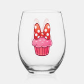 Cupcake Stemless Wine Glass ステムなしワイングラス (裏面)