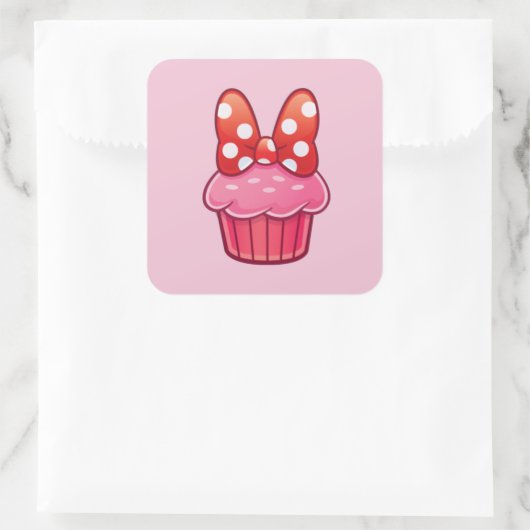 Cupcake Sticker スクエアシール (バッグ)