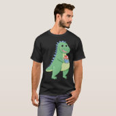 Cupcake T-Rex Dinosaur Baker Pastry Chef Dino Love Tシャツ (正面フル)