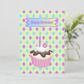 Cupcake with Cherry, Birthday シーズンカード (スタンド正面)