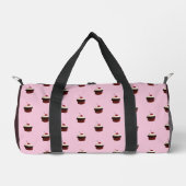 Cupcake with Cherry On Top Pattern ダッフルバッグ (正面)