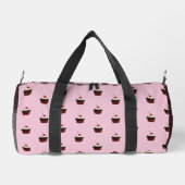 Cupcake with Cherry On Top Pattern ダッフルバッグ (裏面)