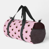 Cupcake with Cherry On Top Pattern ダッフルバッグ (右コーナー)