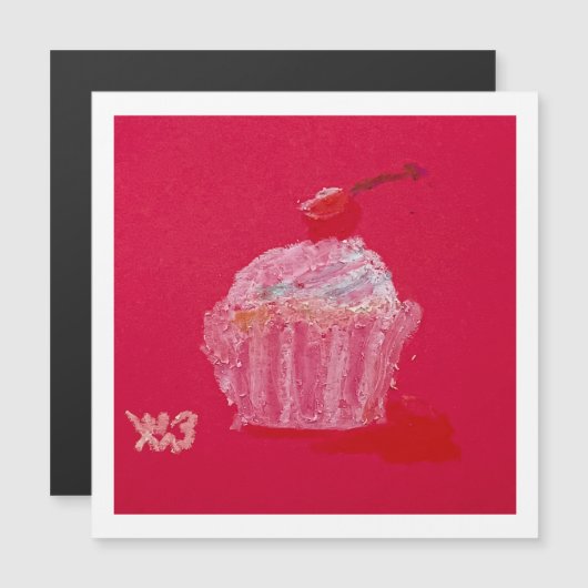 Cupcake with strawberry Frosting (正面/裏面)