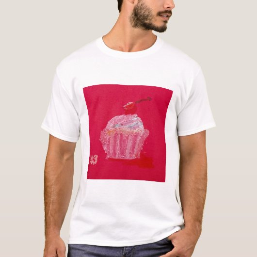Cupcake with strawberry Frosting Tシャツ (正面)