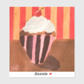 Cupcake with Vanilla Frosting シール (シート)