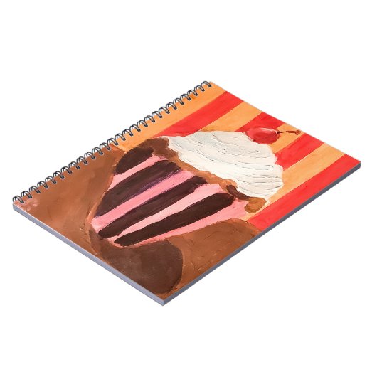 Cupcake with Vanilla Frosting ノートブック (左側)