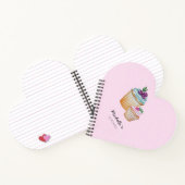 CupCakesとFruitsの水色 ノートブック (内部)