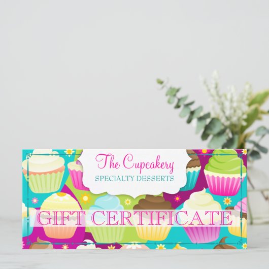 Cupcakesカラフルギフト券 (スタンド正面)