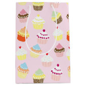 Cupcakesカラフル抱き枕 ミディアムペーパーバッグ (正面)