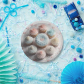 Cupcakesハート ペーパープレート (パーティー)