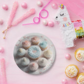 Cupcakesハート ペーパープレート (パーティー)