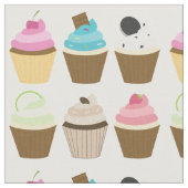 Cupcakesパタお洒落ーン ファブリック (クローズアップ)