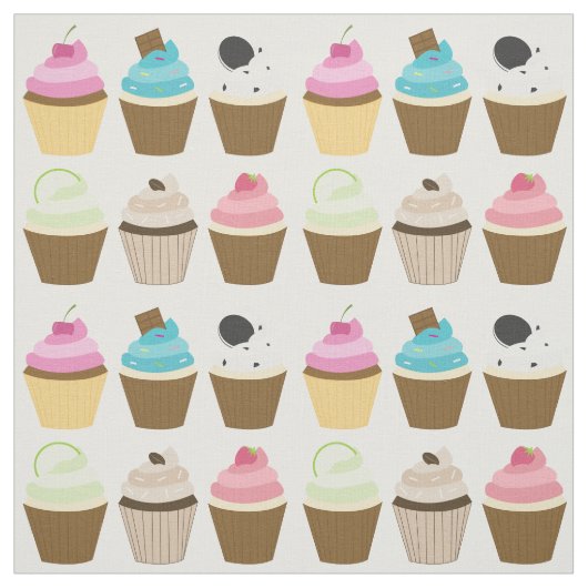 Cupcakesパタお洒落ーン ファブリック (見本)