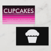 CUPCAKESピンク色見本 名刺 (正面/裏面)
