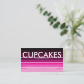 CUPCAKESピンク色見本 名刺 (スタンド正面)