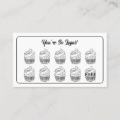Cupcakes Bakery Coffee Shop Reward Point ロイヤリティカード (裏面)