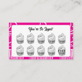 Cupcakes Bakery Coffee Shop Reward Point ロイヤリティカード (裏面)