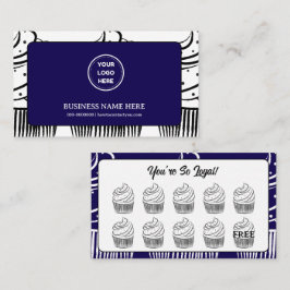 Cupcakes Bakery Coffee Shop Reward Point ロイヤリティカード