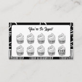 Cupcakes Bakery Coffee Shop Reward Point ロイヤリティカード (裏面)