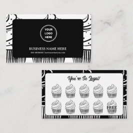 Cupcakes Bakery Coffee Shop Reward Point ロイヤリティカード