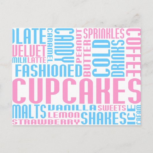 cupcakes chitChat ポストカード (正面)