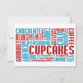 cupcakes chitChat 招待状 (正面)