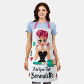 Cupcakes Cookieベーカリー エプロン (着用した状態)