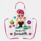 Cupcakes Cookieベーカリー エプロン (正面)