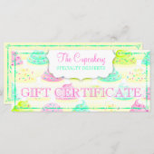 Cupcakes N Sprinklesカスタムギフト券 (正面/裏面)