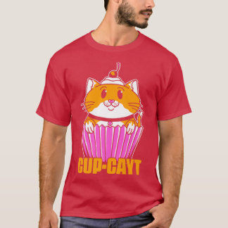 CupCayt Pastry Bake Cake Cakeベーキングベーカー猫キッテン Tシャツ