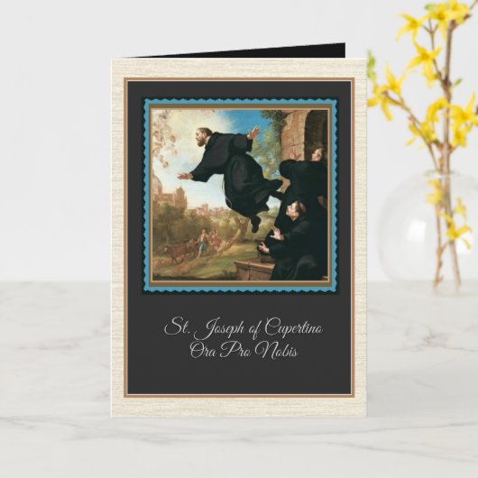 Cupertinoの挨拶状のセントジョーゼフ カード (黄色い花)