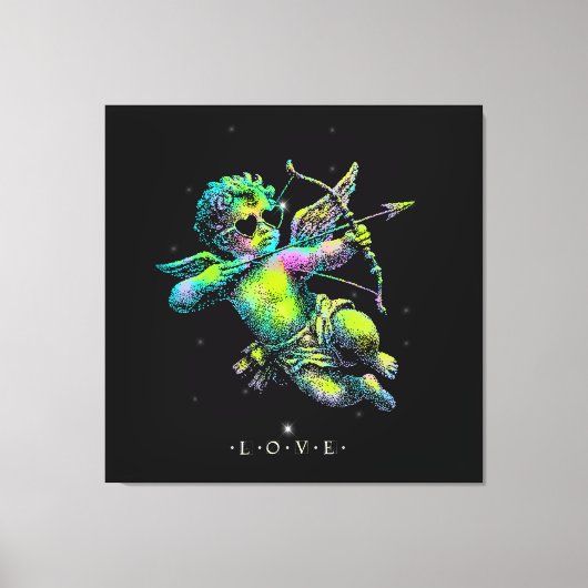 Cupi of Love Neon キャンバスプリント (正面)