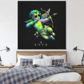 Cupi of Love Neon キャンバスプリント (インサイチュ (寝室))