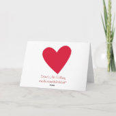 Cupid無駄にする時間がない – バレンタイン シーズンカード (裏面)