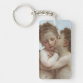Cupid and Psyche as children - William Bouguereau キーホルダー (正面)