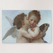 Cupid and Psyche as children - William Bouguereau ジグソーパズル (横)