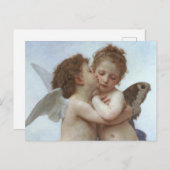 Cupid and Psyche as children - William Bouguereau ポストカード (正面/裏面)