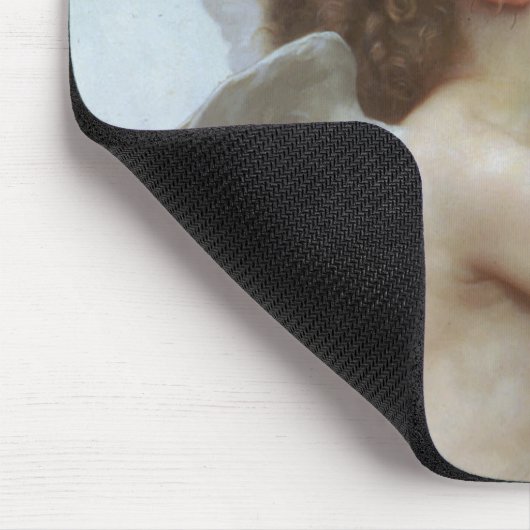 Cupid and Psyche as children - William Bouguereau マウスパッド (コーナー)