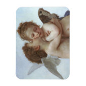 Cupid and Psyche as children - William Bouguereau マグネット (縦)