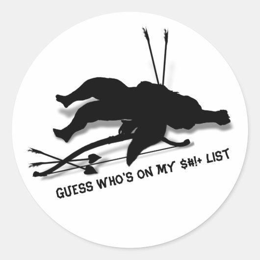 Cupid Anti Valentine's Day  ラウンドシール (正面)